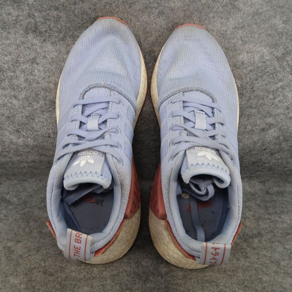 Adidas Shoes Womens 6 NMD Sneakers Running Athletic Lifestyle Active Casual Blue - Picture 5 of 13